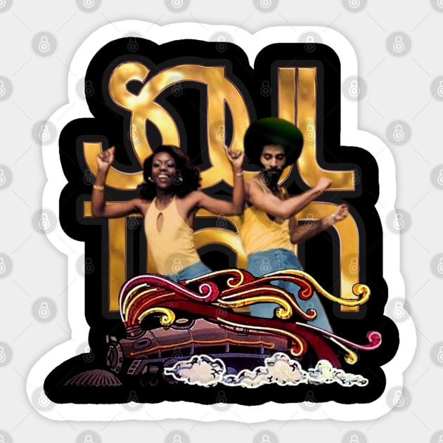 Black History - Soul Train 1971 Sticker by danterjad